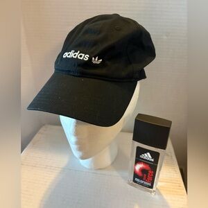Adidas Originals Trefoil Black Strapback Hat Adidas Cologne Lot One Size Unisex